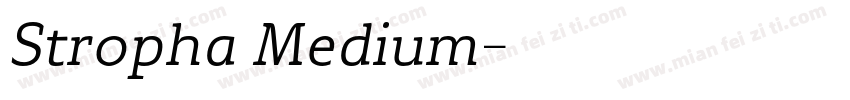 Stropha Medium字体转换
